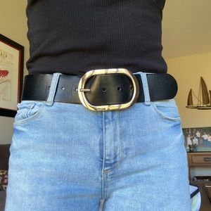 Black Leather Belt